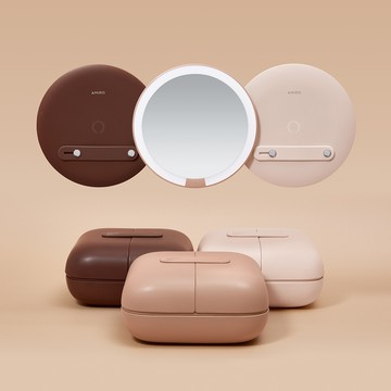 【福利品】AMIRO 覓光 Cube S 行動LED磁吸美妝鏡折疊收納化妝箱