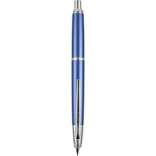 (Fine nib, Light Blue Rhodium) Pilot Vanishing Point Decimo Retractable Fountain Pen, Light Blue with Rhodium Accents, Fine Nib (65341) 並行輸入品