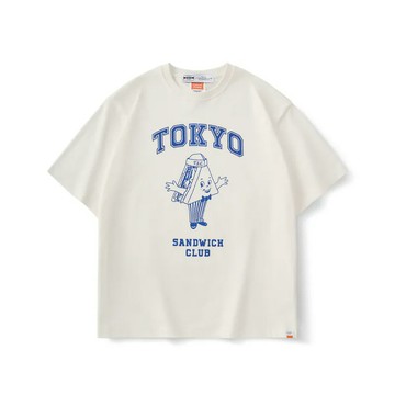 【全館滿額折】 FILTER017® 東京三明治俱樂部 B.D.O. 三明治吉祥物 白短T H8672【新竹皇家】