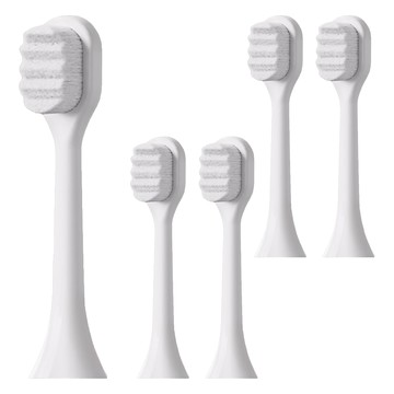 Luveta 樂唯他 U型電動牙刷 直桿替換刷頭 2歲以上適用 6.5 x 1 x 1.7cm 白色  5個  單一商品