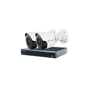 TECOM 昌運監視器 東訊組合 TE-XSC04051-N 4路 XVR 錄影主機+TE-HDB60102F36-M2 2M 同軸帶聲 槍型攝影機*2
