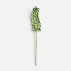 奧可利鉤針毛線小花插波士頓蕨 28cm 淺綠