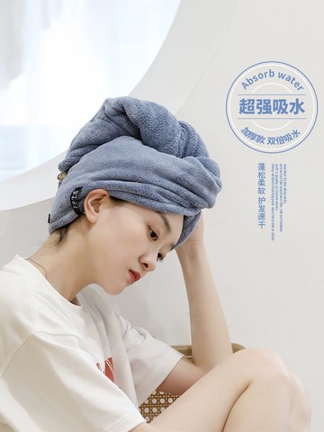 干發帽女超強吸水速干帽毛巾加厚洗頭發帽子包頭巾擦頭發神器浴帽