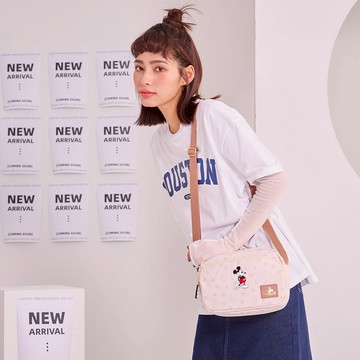 【DISNEY】米奇-復古米奇-側背包-米 PTD23-E4-61BG