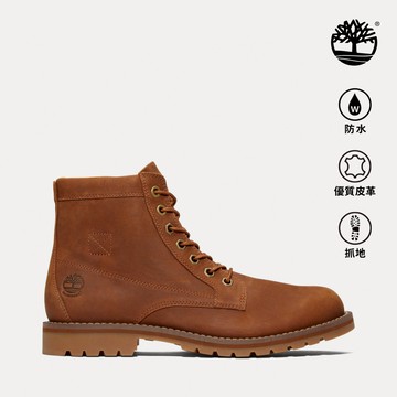 Timberland 男款棕色休閒防水中筒靴|A44MYF13
