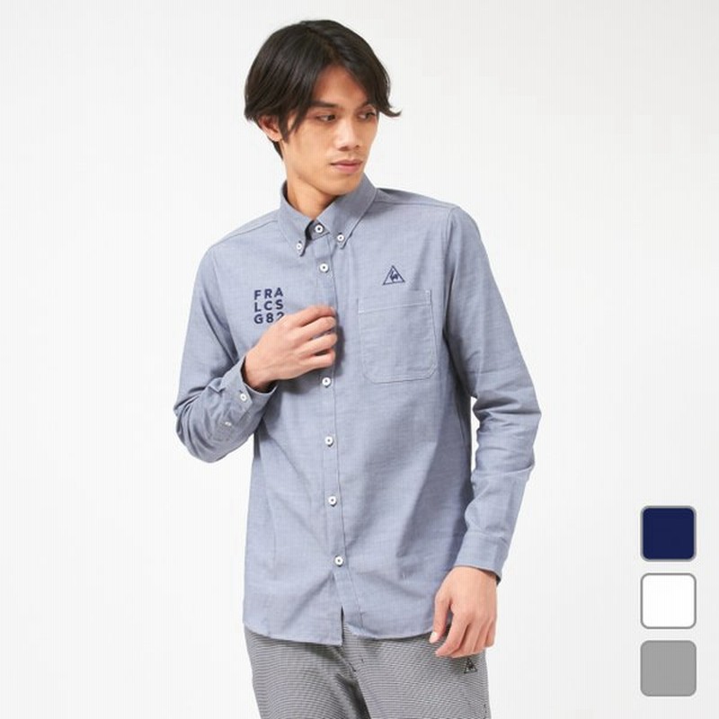 ルコックゴルフ ゴルフウェア 秋 冬 長袖 シャツ ゴルフ5限定 Qgmqjb70ap ストレッチ 前開き メンズ Le Coq Golf 通販 Lineポイント最大0 5 Get Lineショッピング