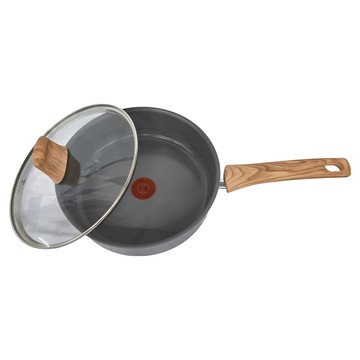 Tefal 特福 綠生活陶瓷不沾系列 深煎鍋 + 蓋  24cm  1組