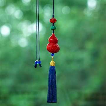 【巴黎精品】現貨+預購 汽車掛飾車內吊飾吊墜車內飾裝飾掛件轉運招財淨化開運-保真葫蘆汽車用品a1lh17