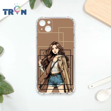 TRON IPhone 14 PLUS 雜誌風女孩 四角防摔 軟殼 手機殼