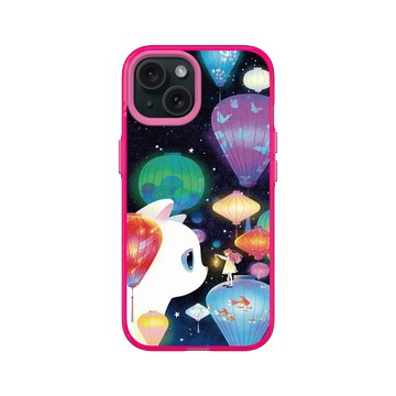 iPhone 15 Clear 粉漾桃 - Little Oil Art 小油画 - 希望的光