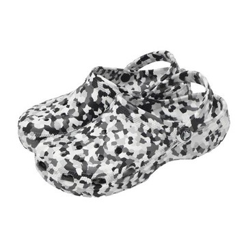 Crocs 洞洞鞋 Classic Confetti Clog 男女鞋 經典迷彩克駱格 黑灰 212462066