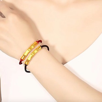 黃金999 節節高升 手繩手鍊2色可選