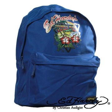 出清特賣 Ed Hardy Shane 海灘天堂輕便後背包 海軍藍