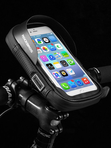 導航包 洛克兄弟自行車手機支架防雨山地車騎行電動摩托車導航固定支架包 【CM5117】