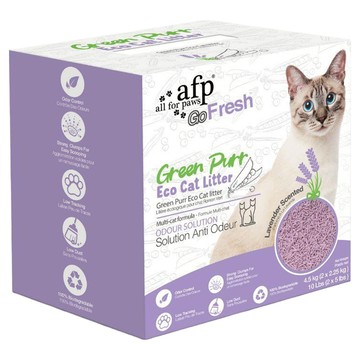 all for paws 清新系列 竹纖環保豆腐砂  4.5kg  1盒  薰衣草香