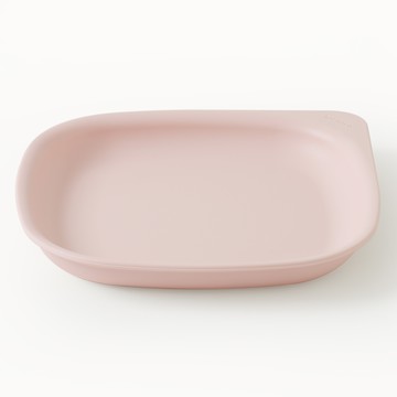 Takgaon 兒童用方形Ecogen日常餐盤 L  1個  粉紅色