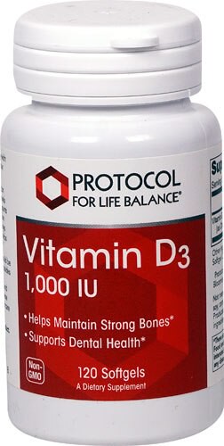 Protocol For Life Balance Vitamin D3 1000 IU - 120 Softgels