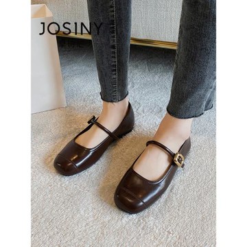 卓詩尼2025年秋季新款平底單鞋女法式晚晚風溫柔百搭女士瑪麗珍鞋