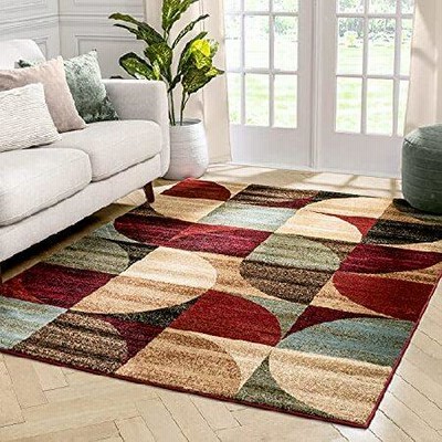 Well Woven Barclay Bowery Art Dercor Ivory Geometric Modern Area Rug 3'11'' X 5'3''＿並行輸入