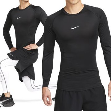 Nike As M Np Df Tight Top Ls 長袖 男款 黑色 貼身 緊身 運動 FB7920-010
