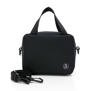 TiDi - 保溫冷方型便當袋-素面個性黑