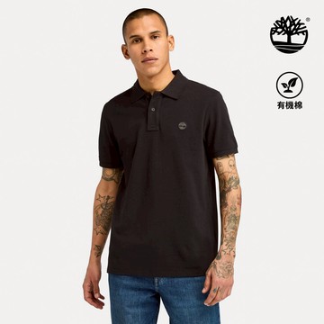 Timberland 男款黑色休閒短袖POLO衫|A6943001
