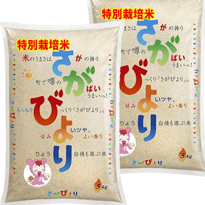 新米 令和5年産 特別栽培米 10kg (5kg×2袋) 佐賀県産 さがびより 白石地区指定 玄米 白米 7分づき 5分づき 3分づき ご注文後に精米