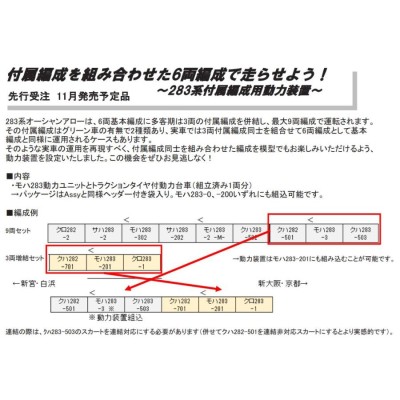 28-284 283系付属編成用動力装置 | LINEショッピング