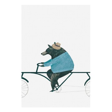 動物卡打車無框掛畫(福利品)