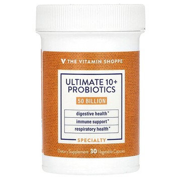 The Vitamin Shoppe, Ultimate 10+ 益生菌，500 億 CFU，100 粒素食膠囊