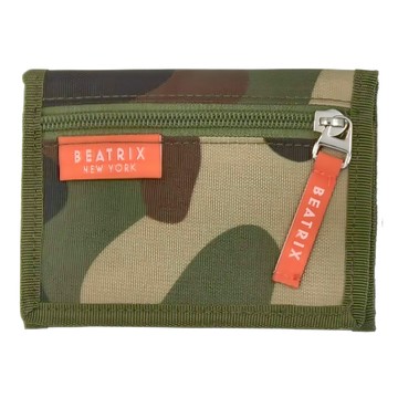 Beatrix NEW YORK 兒童三折短夾 印花款 13 x 9.5 x 1cm 100% 聚酯纖維  迷彩綠