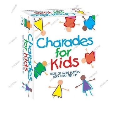 ✨臺灣發貨✨Charades for kids 猜字遊戲 謎中謎看手勢猜字遊戲卡片 英語桌遊