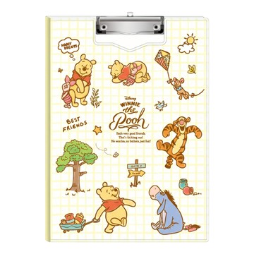 NAN PAO 南寶文具 丹麥夾 A4 Winnie the Pooh 小熊維尼圖案  單一顏色  1個