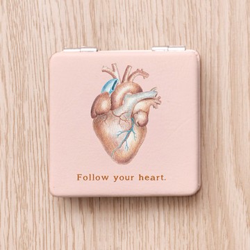 追夢人生心臟雙面鏡/小鏡子/化妝鏡, 醫師/護理師/藥師禮物