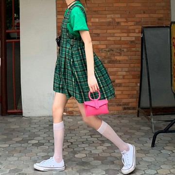 洞洞妖 白色小腿襪女夏季薄款網紅ins潮半透明中筒黑色jk及膝絲襪