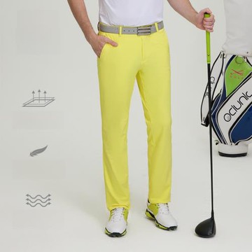 奧藍克高爾夫褲子男夏運動長褲服裝透氣速乾彈力薄款直筒修身男裝
