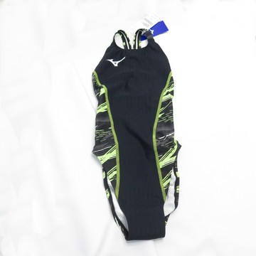 MIZUNO SWIM 過季促銷 EXER SUITS 女款 連身泳裝 練習款 N2MA226193 黑x綠