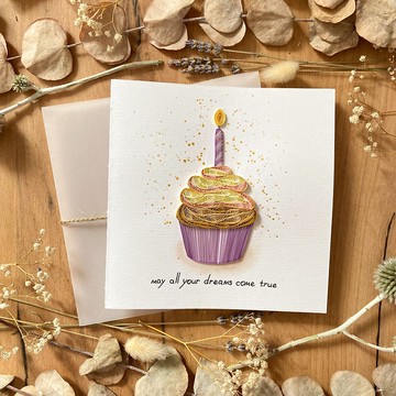 賀卡 - 生日快樂卡 - 願你所有的夢想成真