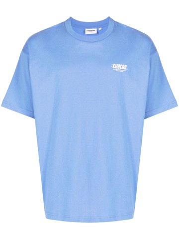 CHOCOOLATE - logo-print cotton T-shirt - men - Cotton - L - Blue