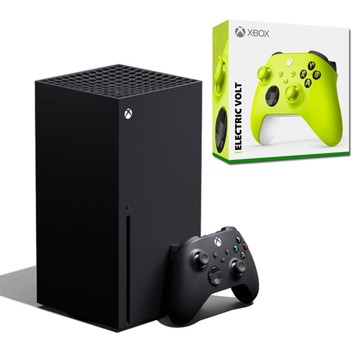Xbox Series X 台灣專用機 光碟版【贈：XBOX無線控制器-電擊黃】(雙手把組)