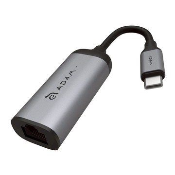 ADAM elements 亞果元素 USB-C 高速乙太網路轉接器 CASA e1  鋁製設計  隨插即用  灰色  1個