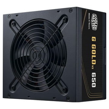 COOLER MASTER 酷碼 G Gold 650 V2 直出線ATX3.0 Ready 80 Plus 金牌認證 智慧靜音風扇 電源編織線材