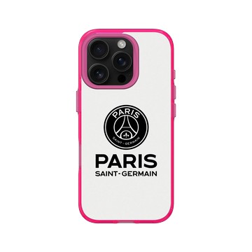 iPhone 16 Pro Clear 粉漾桃 - PSG - Paris Saint-Germain Black 黑