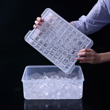 製冰塊模具製冰格  冰塊模具自制凍冰塊神器家用冰塊格冰盒帶蓋方形格子儲冰制冰套裝