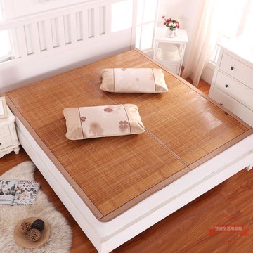 夏季竹席涼席1.8m床席折疊雙面雙人宿舍冰絲l涼席藤草席床上1.5米