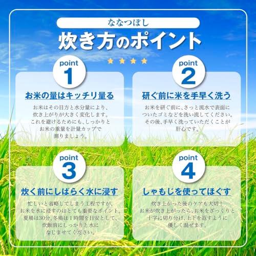 令和５年産 新米 ななつぼし 北海道のお米で有名な深川産 10Kg（精米時9Kg）