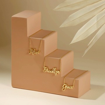 ins風訂製英文名字項鏈女款 輕奢個性DIY鎖骨鏈交換禮物 禮物推薦