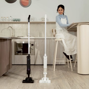 輕靜吸 吸、吹、抽、充 一機4用 無線吸塵器 白