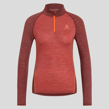 【速捷戶外】瑞士ODLO 111281 女 PW150 美麗諾羊毛立領半開襟上衣(WARM),保暖內衣,底層衣,衛生衣