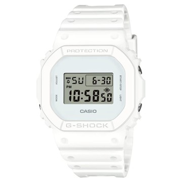 【CASIO 卡西歐】G-SHOCK 純淨單色 俐落純白 經典方型 DW-5600WW-7_42.8mm